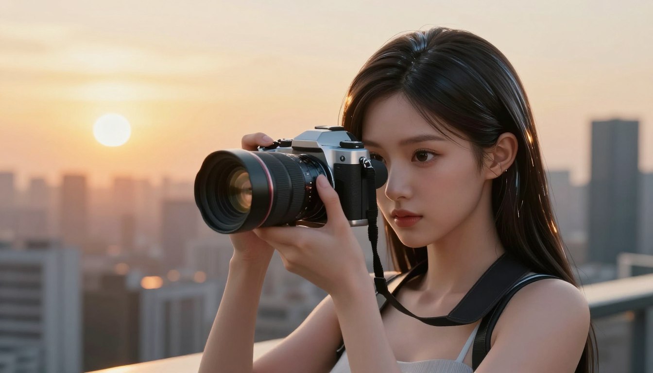 ai girl camera framing